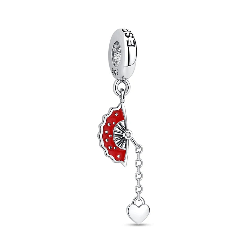 Originale 925 Sterling Silber Charms Liebe Reise London Bus Koffer Paris Perlen passen für Pan Armbänder Halsketten Frauen DIY Schmuck