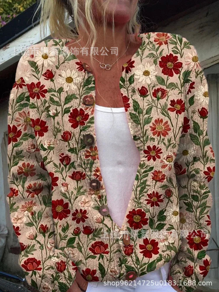 Mira Luna Plüsch-Strickjacke - Feinstrick, Vollarm, Stretch