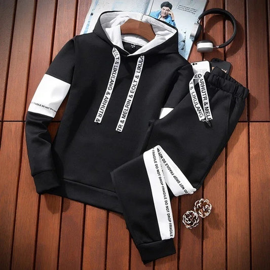 Fudong Trainingsanzug Kapuze - Polyester Herbst Winter L