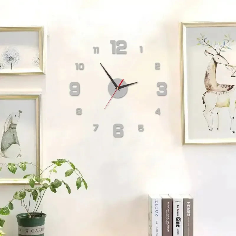 Choice 3D Rahmenlos DIY Uhr - Acryl 50cm Leise Wohnzimmer