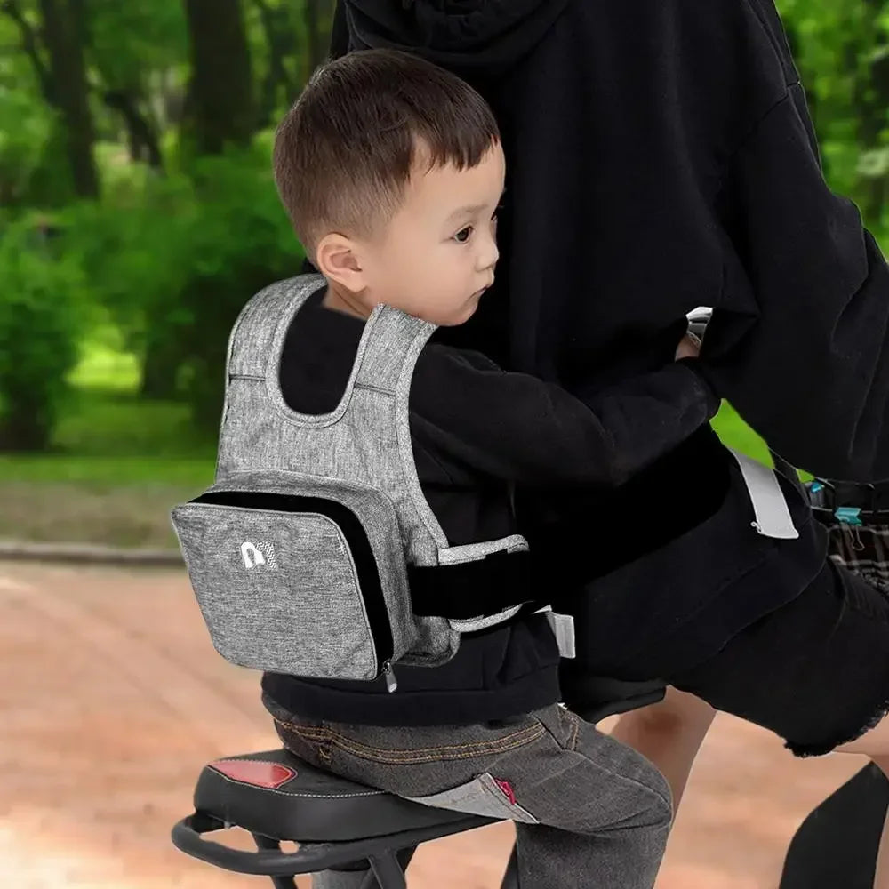 Kinder-Sicherheitsgurt 2025: Adjustable Motorcycle Children Security Strap Universal bicycle Kids tandem Safety Seat Belt Harness Toddler 2-12 Years Child Collection