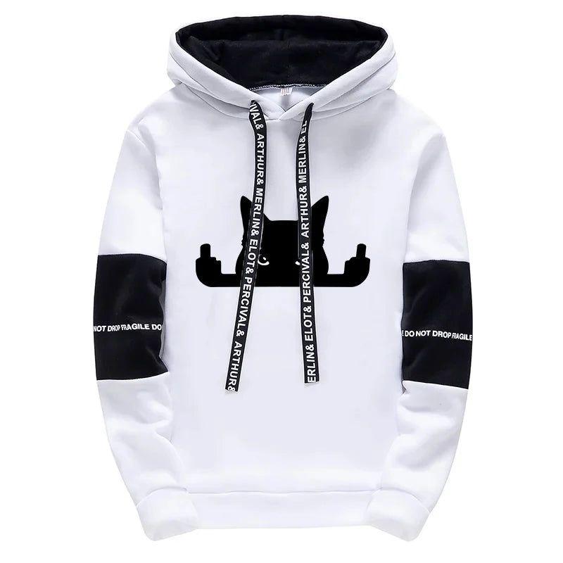 Fujian Choice Hoodie Sportlich Gemustert - Polyester S-XXL