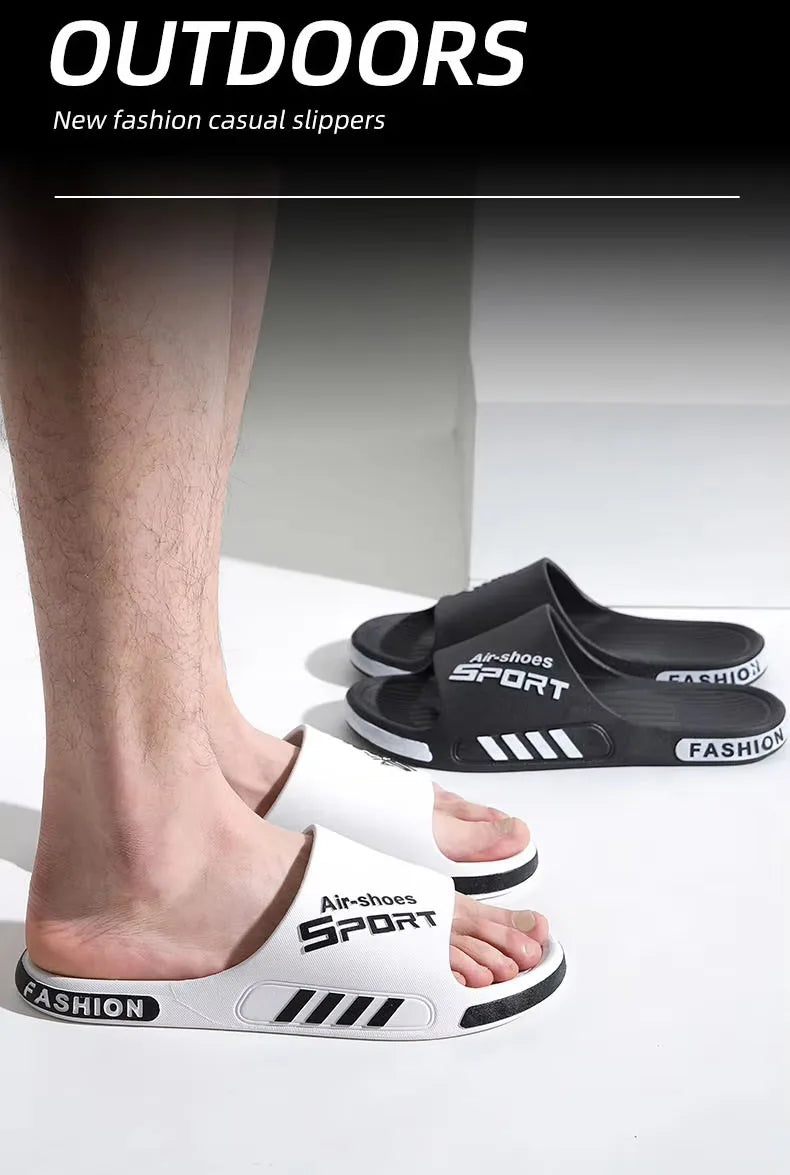 Mode Herren Hausschuhe PVC Weich Sohle Rutschfest Slides Casual Outdoor Strand Flip Flops Heim Badezimmer Paare Hausschuhe Neue Sandale