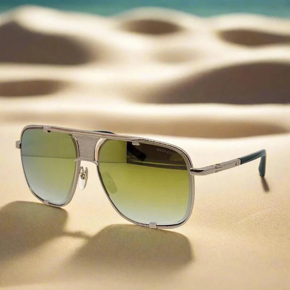 Mach five high quality titanium fashionable sunglasses