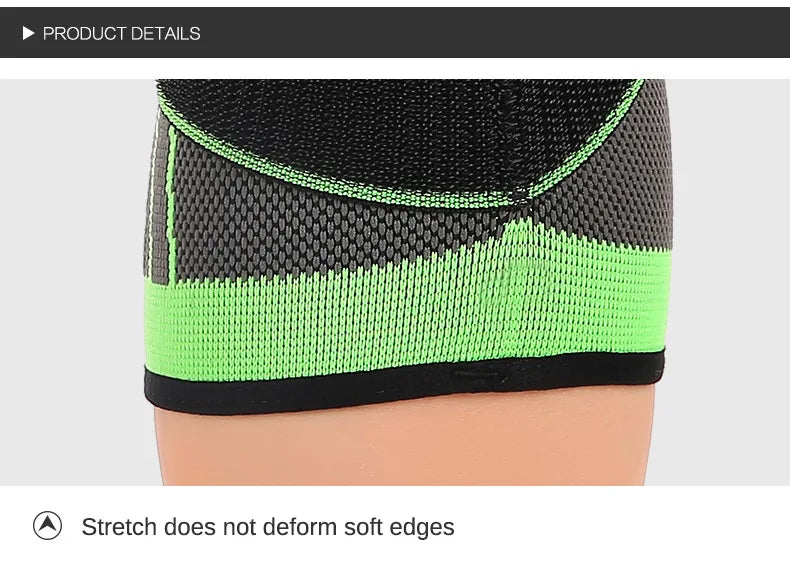 Knee Compression Sleeve with Adjustable Straps for Running Working Out and Sports Wearing Hiking Soccer Basketball Running Sport