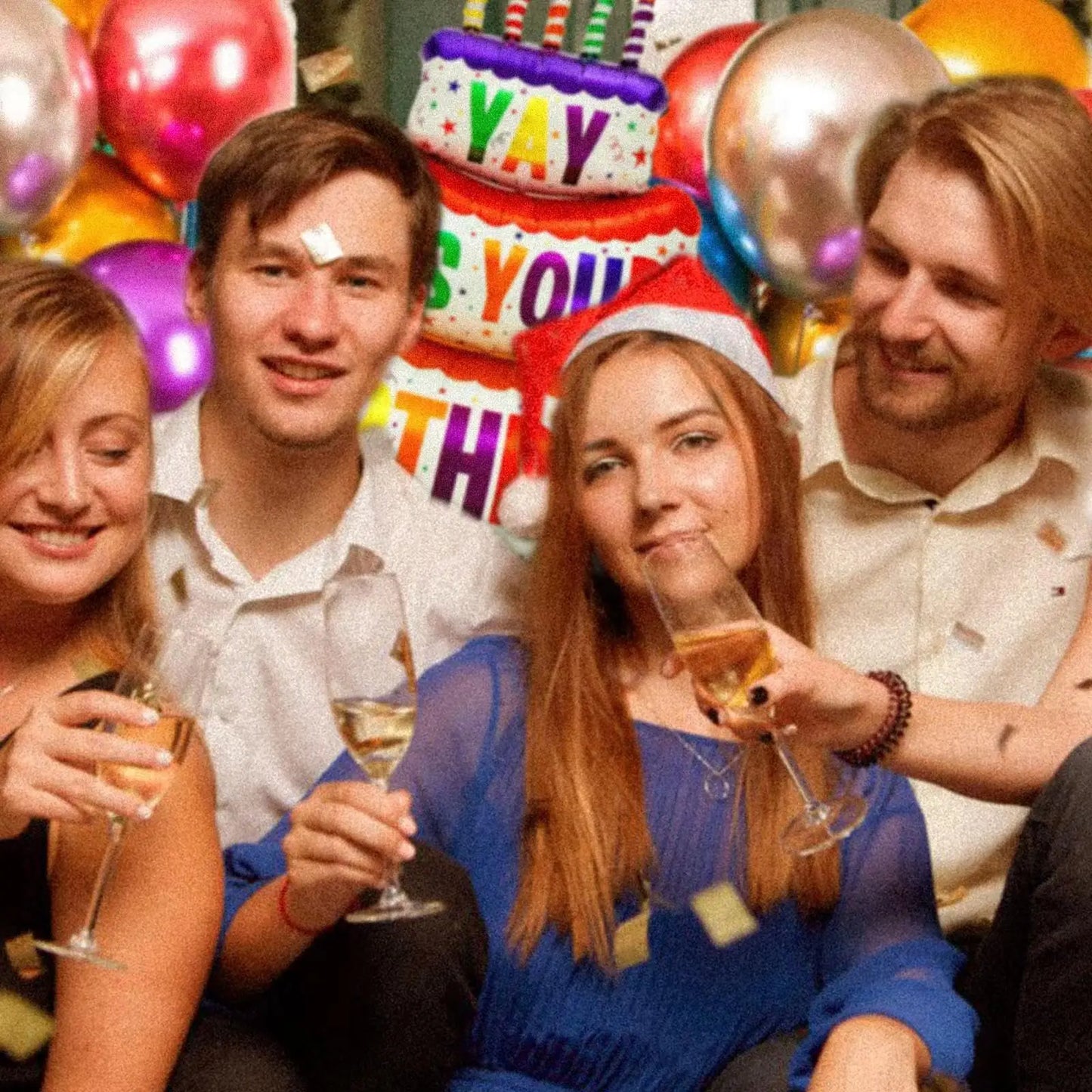 Renyuan Rainbow Zahlen Folienballons - 20er Pack 32 Zoll