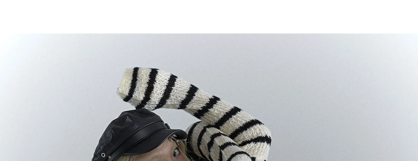 Karrcat Grunge Strickjacke Hollow Out - S/M, Vollarm