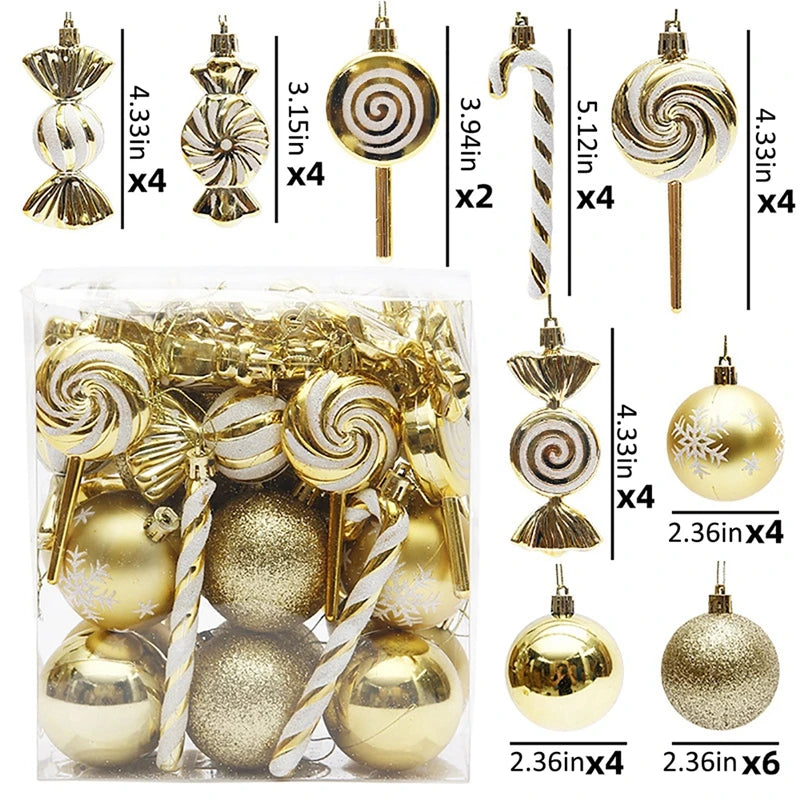 Choice OrnamentenSet Zuckerstangen - Stückzahl 36 Stk Größe Variiert