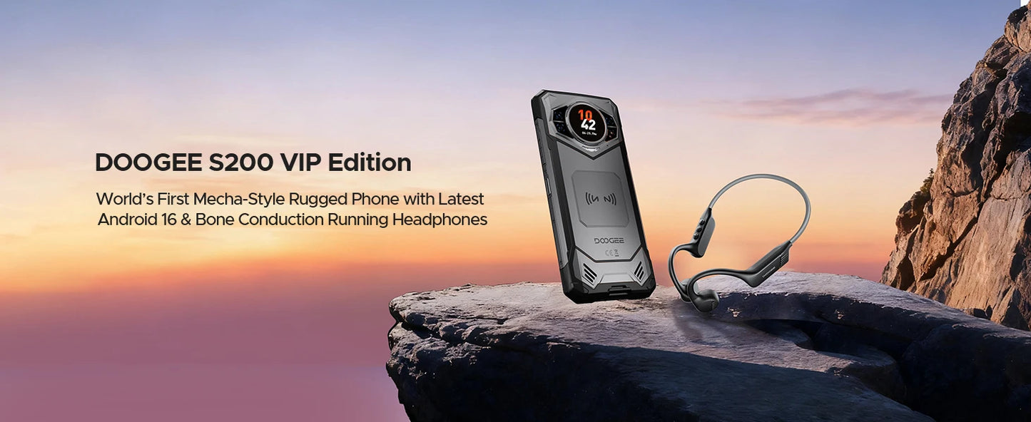 DOOGEE S200 Outdoor-Smartphone - 256GB Speicher 10100mAh Akku 6,7Zoll