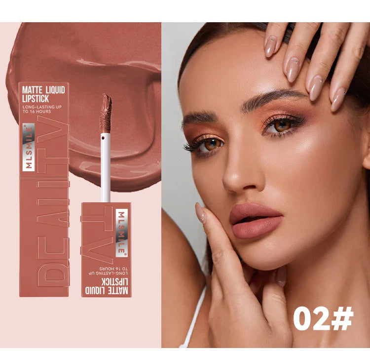 Pudaier Lipgloss Wasserdicht Langanhaltend - 6 Farben 6ml