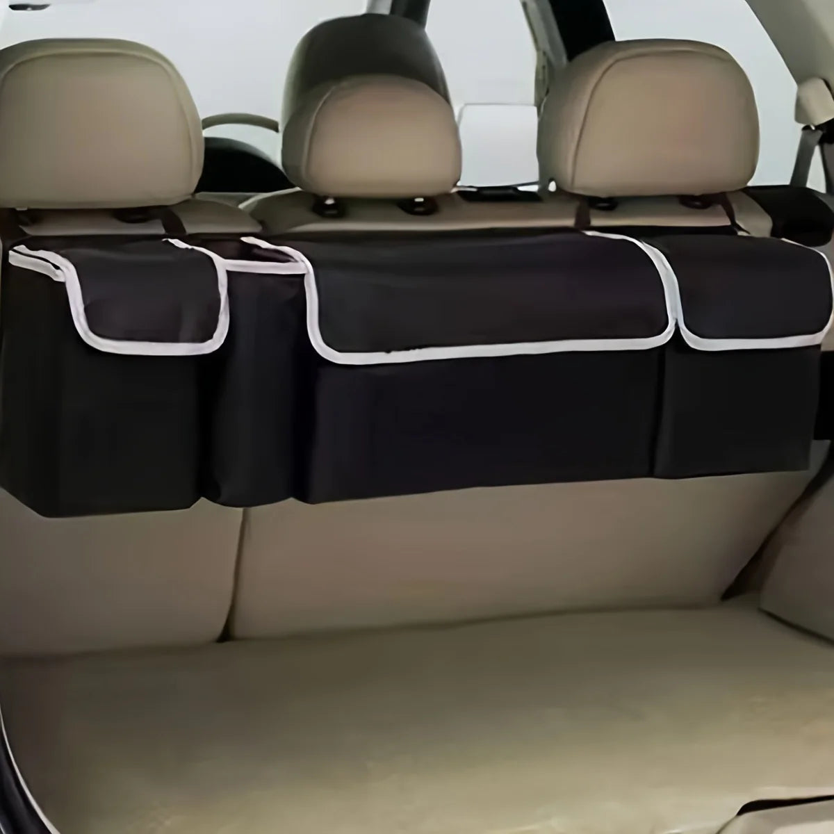 Black car seat suspension storage bag Car seat back Oxford cloth hanging bag back storage bag Storage bag one pack