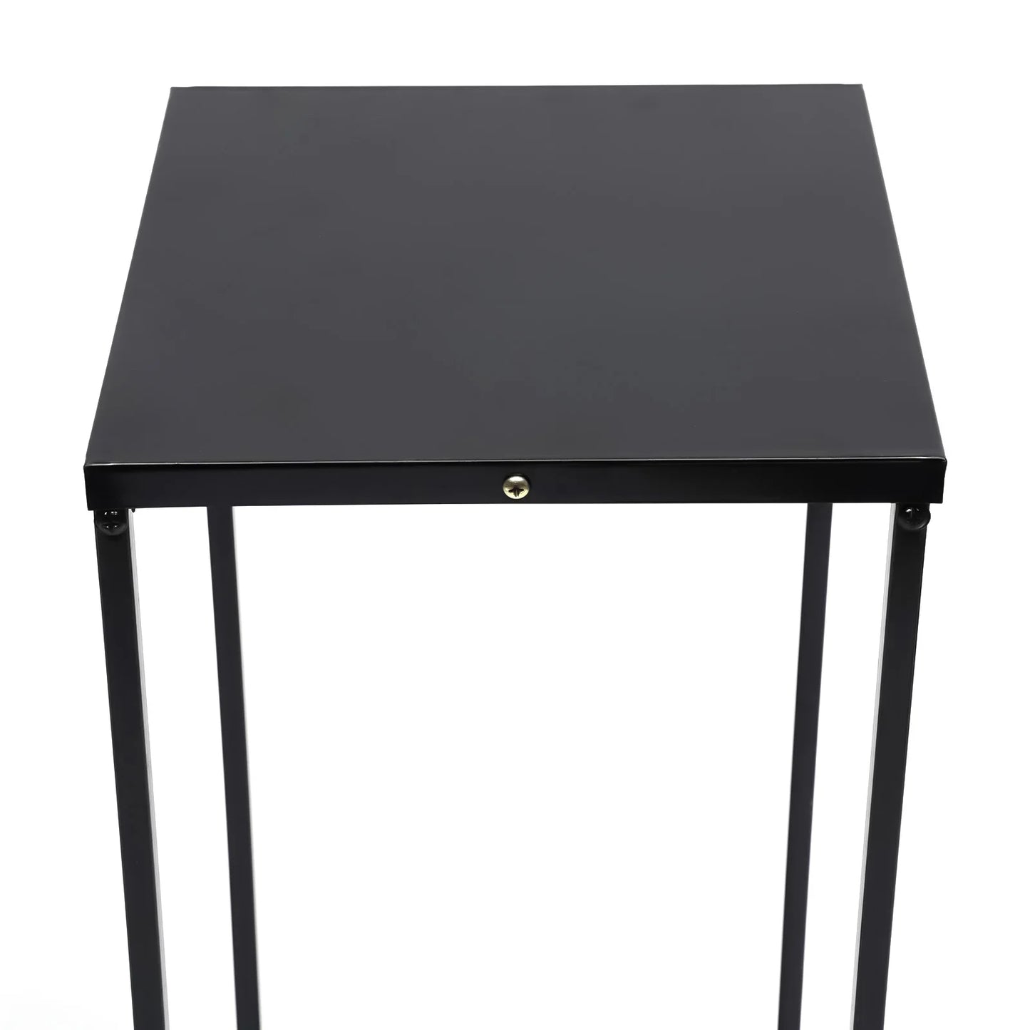 NONE Pflanzenständer Metall Quadrat Schwarz Terrasse Garten Wohnzimmer