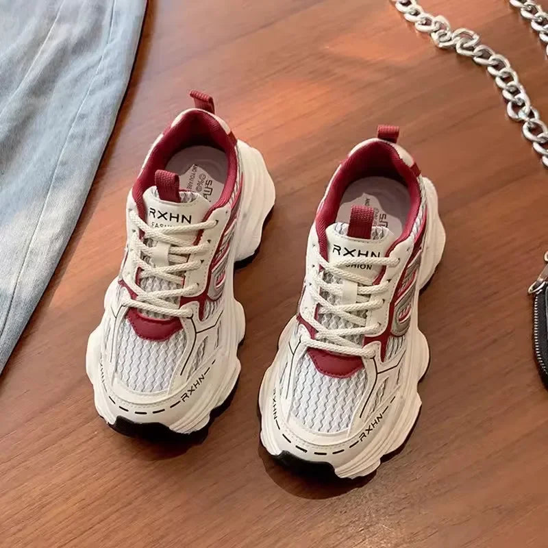 YBQJOO Sneaker Atmungsaktiv - Größe 36-41 Sohle Gummi