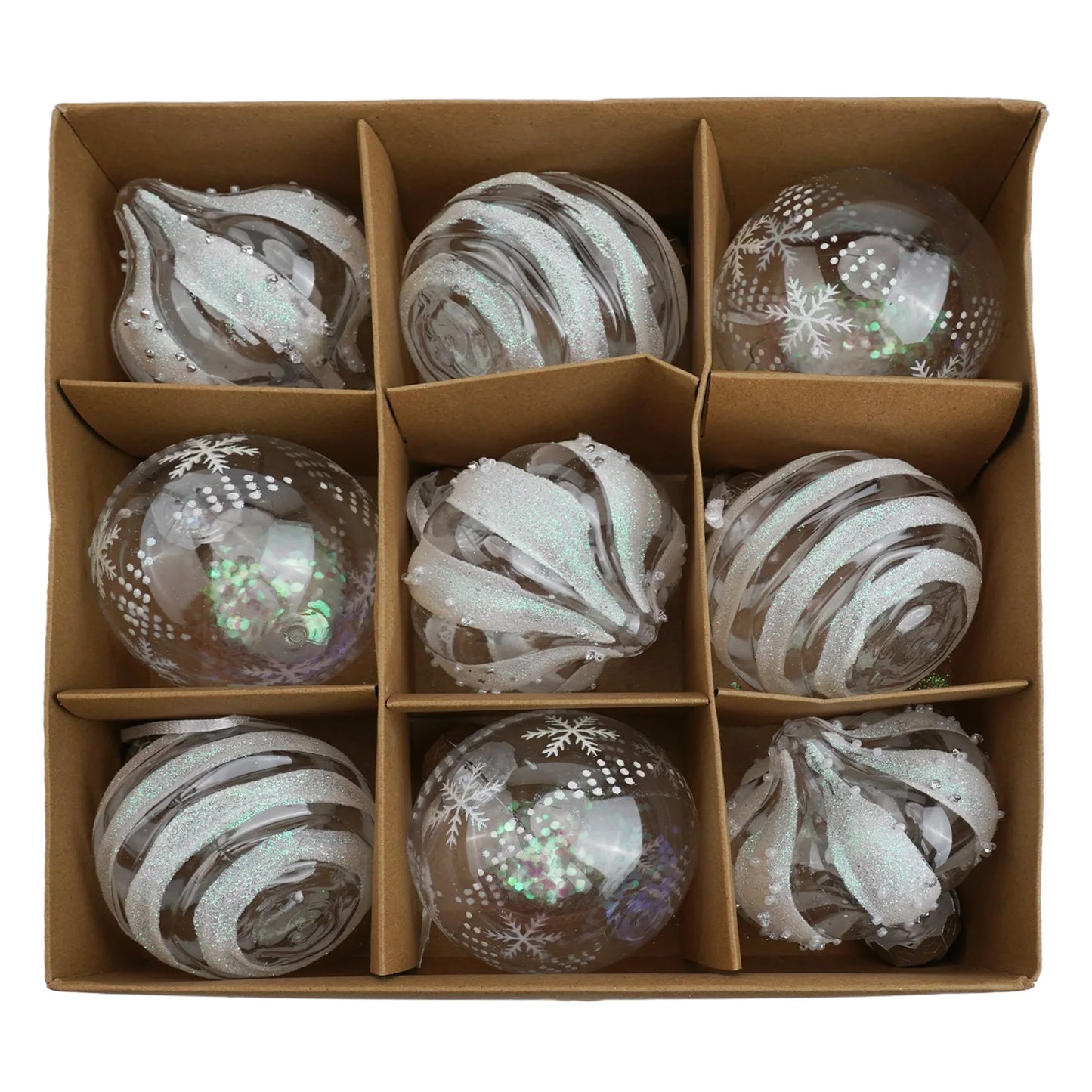 Choice Weihnachtskugeln Bruchsicher - Inhalt 9 Stk, Durchmesser 6 cm