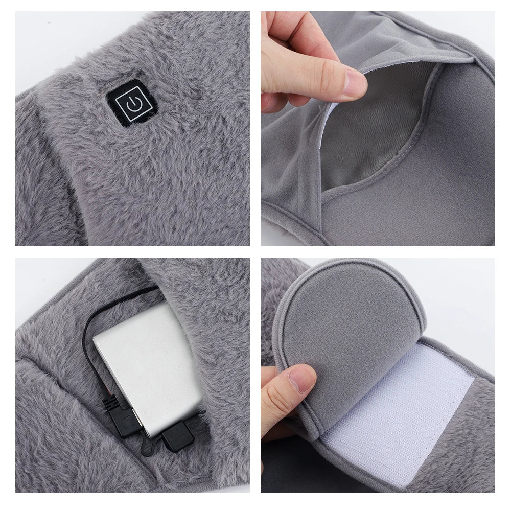 Electric Heating Belt USB Hand Warmer Winter Heater Waist Warmers Hot Compress Therapy Abdominal Lumbar Uterus Warming Pad