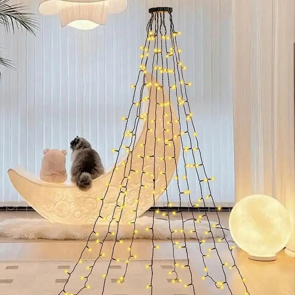 New LED Wasserfall Lichtkette - Lumen249–2000 Länge1,5–3m Spannung9V