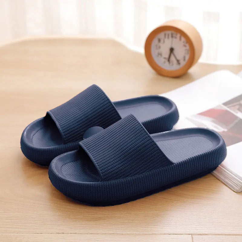 Frauen Dick Plattform Cloud Hausschuhe Sommer Strand Eva Weich Sohle Slide Sandalen Freizeit Männer Damen Innen Badezimmer Anti-Rutsch Schuhe