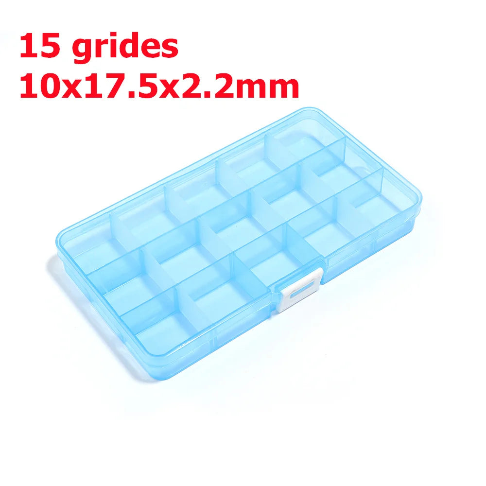 Plastik Schmuck Boxen Plastik Werkzeug Box Verstellbar Handwerk Organizer Lagerung Perlen Armband Schmuck Boxen Verpackung Großhandel