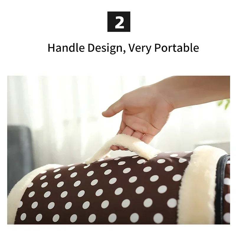 Winter Pet Cat Bed Foldable Dog House Dog Villa Sleep Kennel Removable Nest Warm Enclosed Cave Sofa Big Dog Kennel Pet Supplies