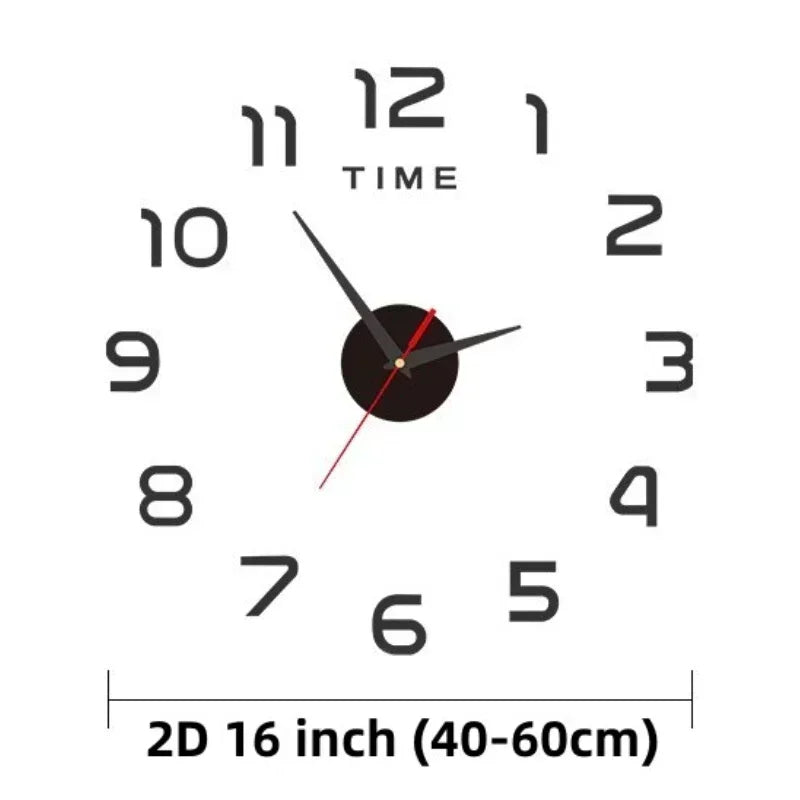 Choice DIY Quarz Uhr Spiegel - 40cm Acryl Pflanze Groß