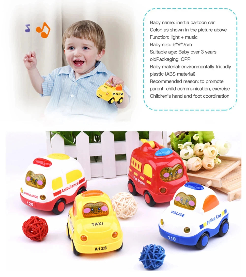 Baby Spielzeug Autos Für Jungen Kinder Elektrische Feuerwehr Taxi Fahrzeug Spielzeug Plastik Rückzieh Autos Kinder 2 Bis 4 Jahre Pädagogisch Spiel