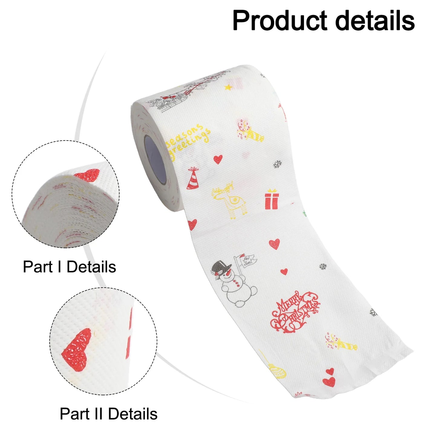 1 Pcs Christmas Santa Claus Bathroom Toilet Roll Merry Christmas Home Decoration 2024 Christmas Decoration New Year Ornaments