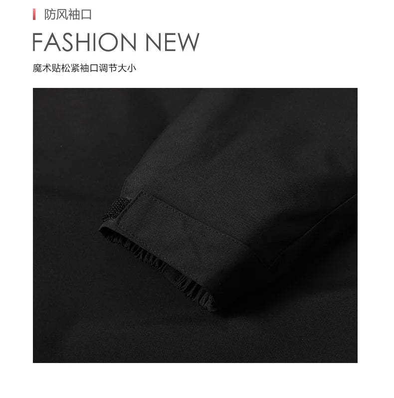 OutdoorPro Jacke wasserdicht - 8XL Kapuze PES winddicht