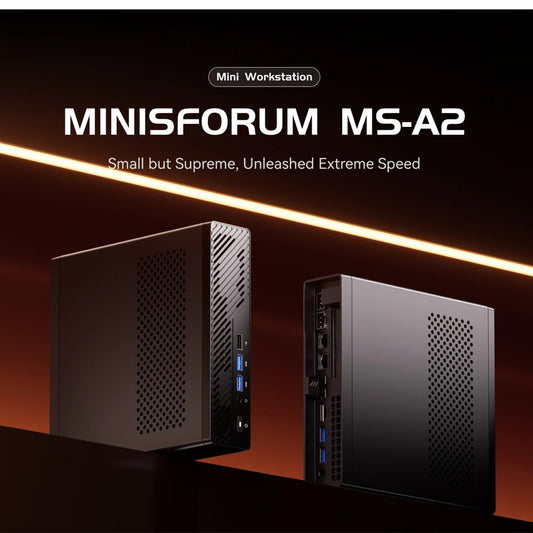 MINISFORUM MS-A2 Mini-PC Ryzen 9 - 1.5TB, 2x10G, 3xM.2