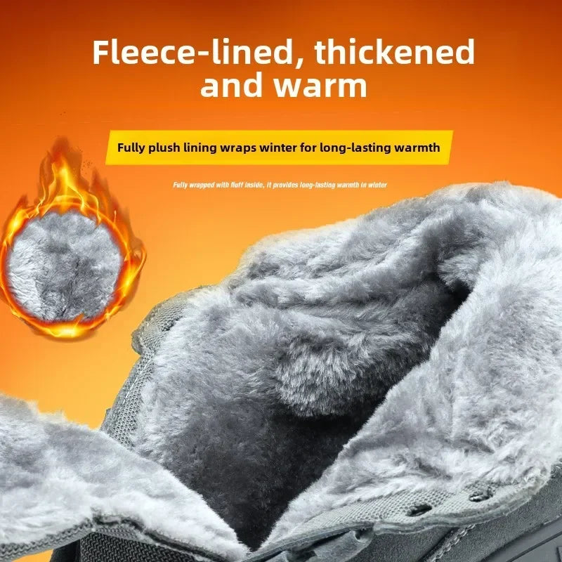ZQXYZ Winter Fluffy Warme - Größe, Stahlkappe, Sohle