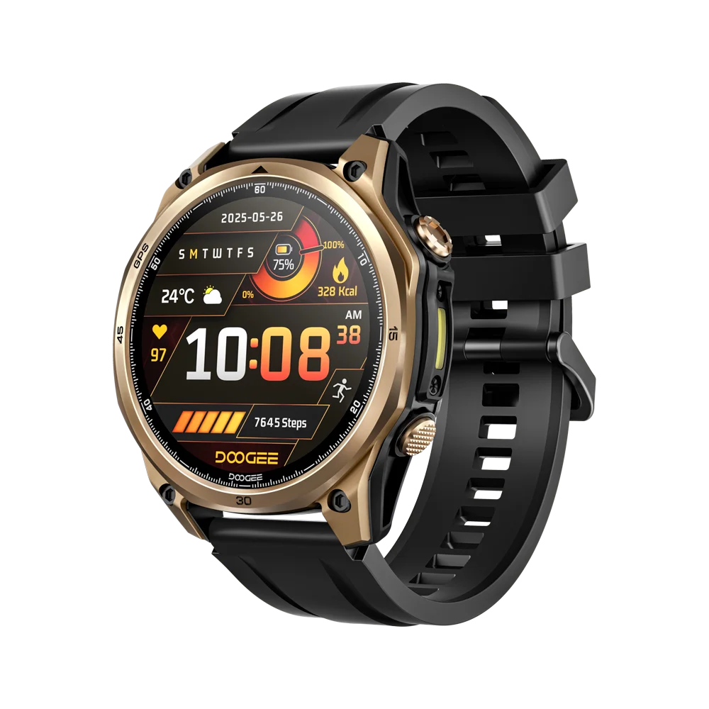 DOOGEE Anywise W1 AMOLED - Akkulaufzeit 18 Tage, Bluetooth 5.3, 1,43 Zoll