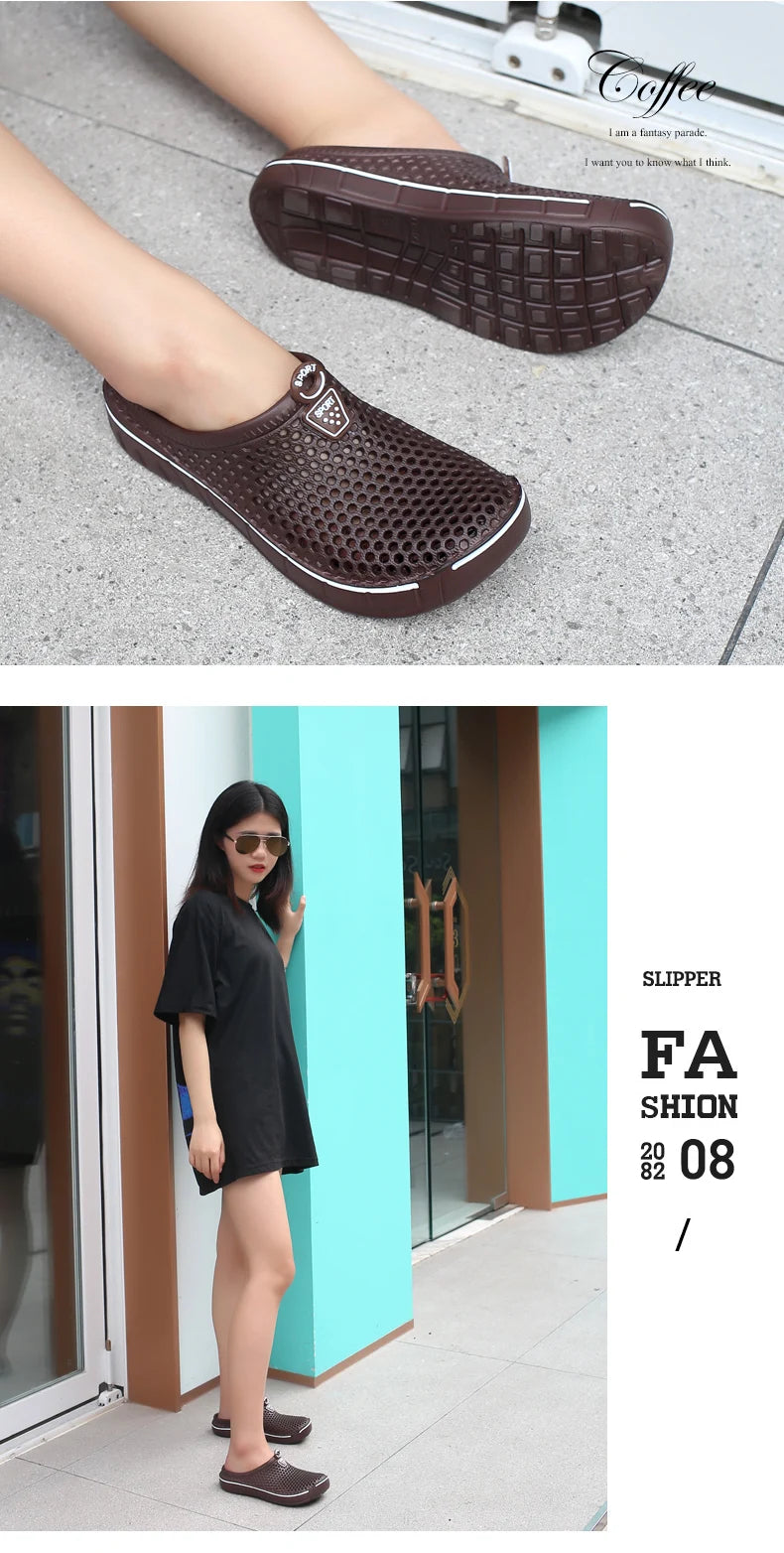 Männer Hausschuhe Unisex 2025 - Fashion Strand Sandalen Männer Anti Rutsch Flats - Leichtgewicht Sommer Gehen Flip Flops Mann Frauen Hausschuhe
