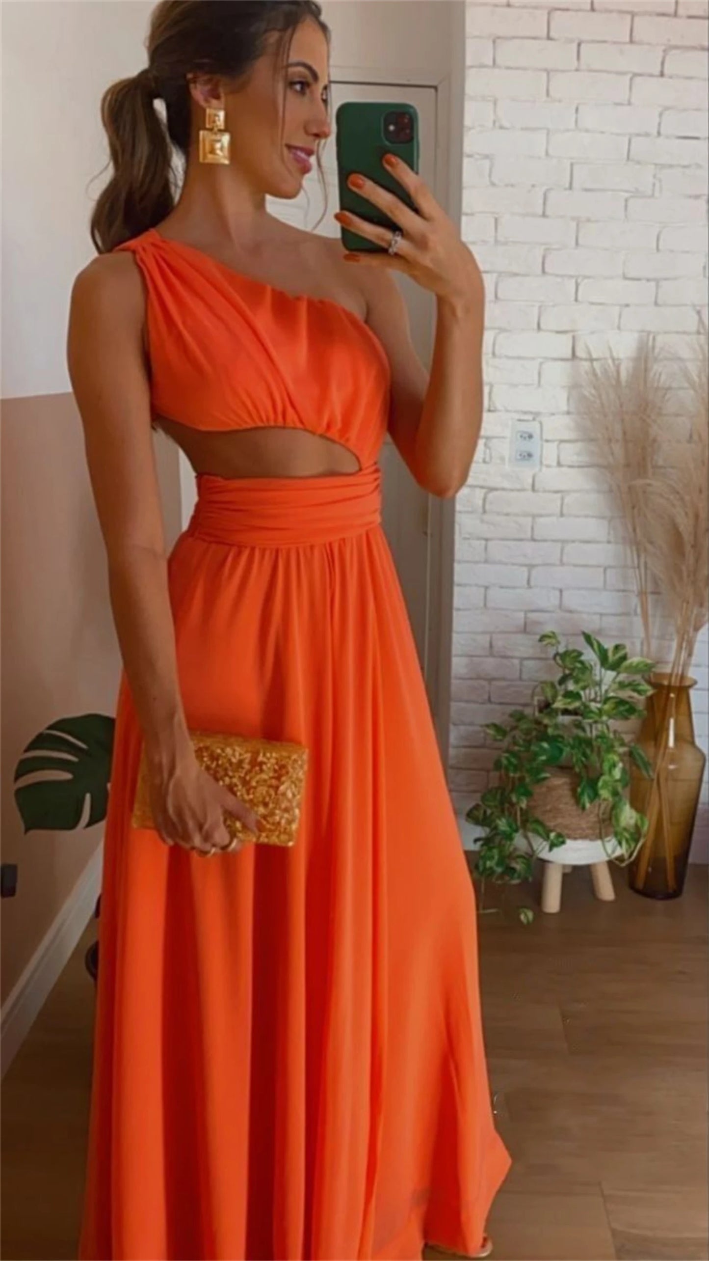 Elegant Evening Dresses for Women Luxury Dress Wedding Graduate Ceremony Sloping Shoulders Party Bridesmaid Long Gown Customized