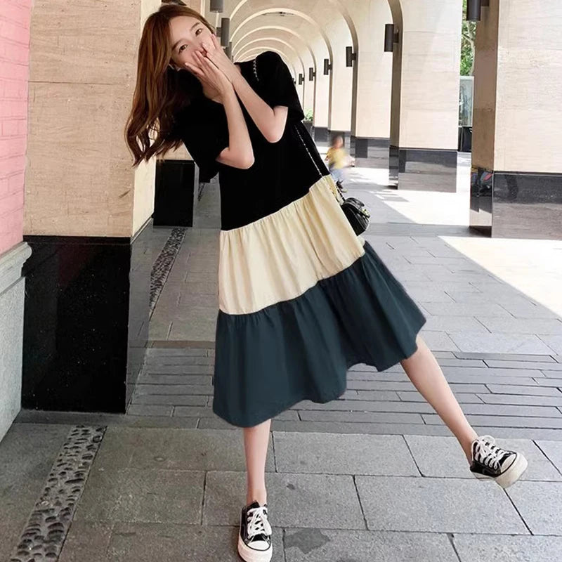 Maternity Stillkleid Sommer Stillfunktion - Polyester Mini