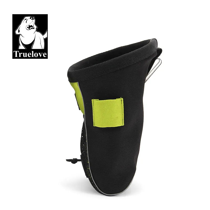 Truelove Tragbar Reise Hund Snack 2025: Leckerli Tasche Reflektierend 3M Oxford - Haustier Training Clip-on Beutel Gürtel Kot Spender 500ml-1.5L Orange Gelb