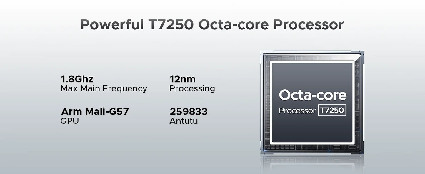 DOOGEE Note58 Pro Großes Display 6,75 Zoll - 6250mAh, 256GB Speicher