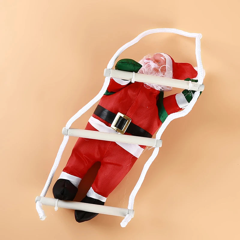 Beeinch Weihnachtsmann-Kletteranhänger - Größe 12 cm Kunststoff Seillänge 20 cm