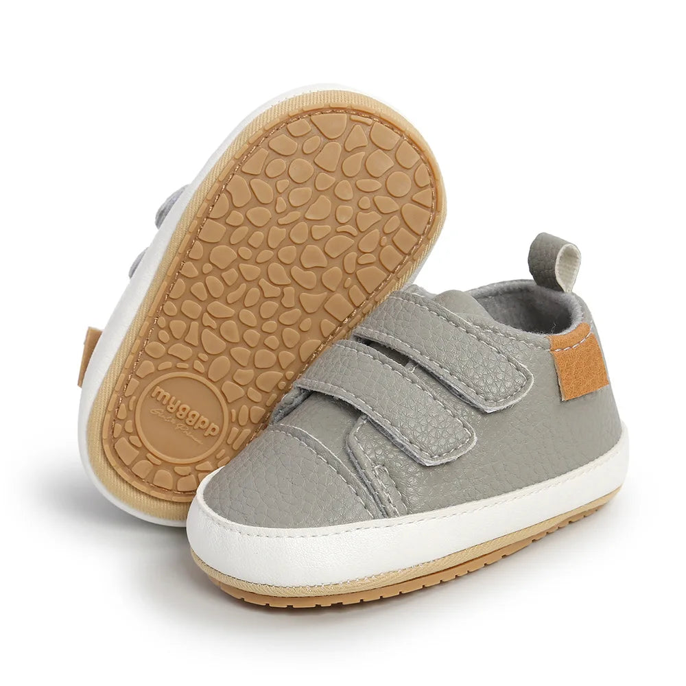 Neugeborenen Baby Schuhe 2025 - Leder Casual Rutschfest - Kleinkind Lauflernschuhe Jungen Mädchen Sneaker