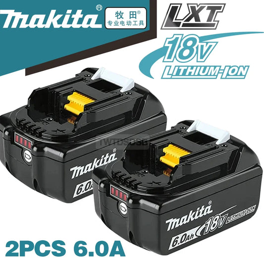 Genuine Makita 18 V Battery, 6Ah Lithium-Ion,makita 18v battery，Batterie Makita 18V Replacement, Safe & Efficient