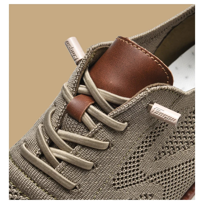 New Men's Sneakers Light Breathable Casual Flat Shoes Outdoor Fashion Comfortable Dress Shoes Anti-Slip Sports Walking Shoes