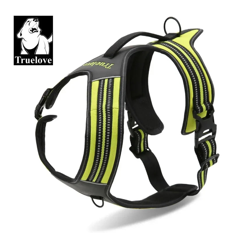 Truelove Sport Nylon Reflektierend 2025: No Pull Hund Geschirr 3M Outdoor Abenteuer - Haustier Weste Griff XS-XL Gepolstert Schnell Lösbar 5 Farben