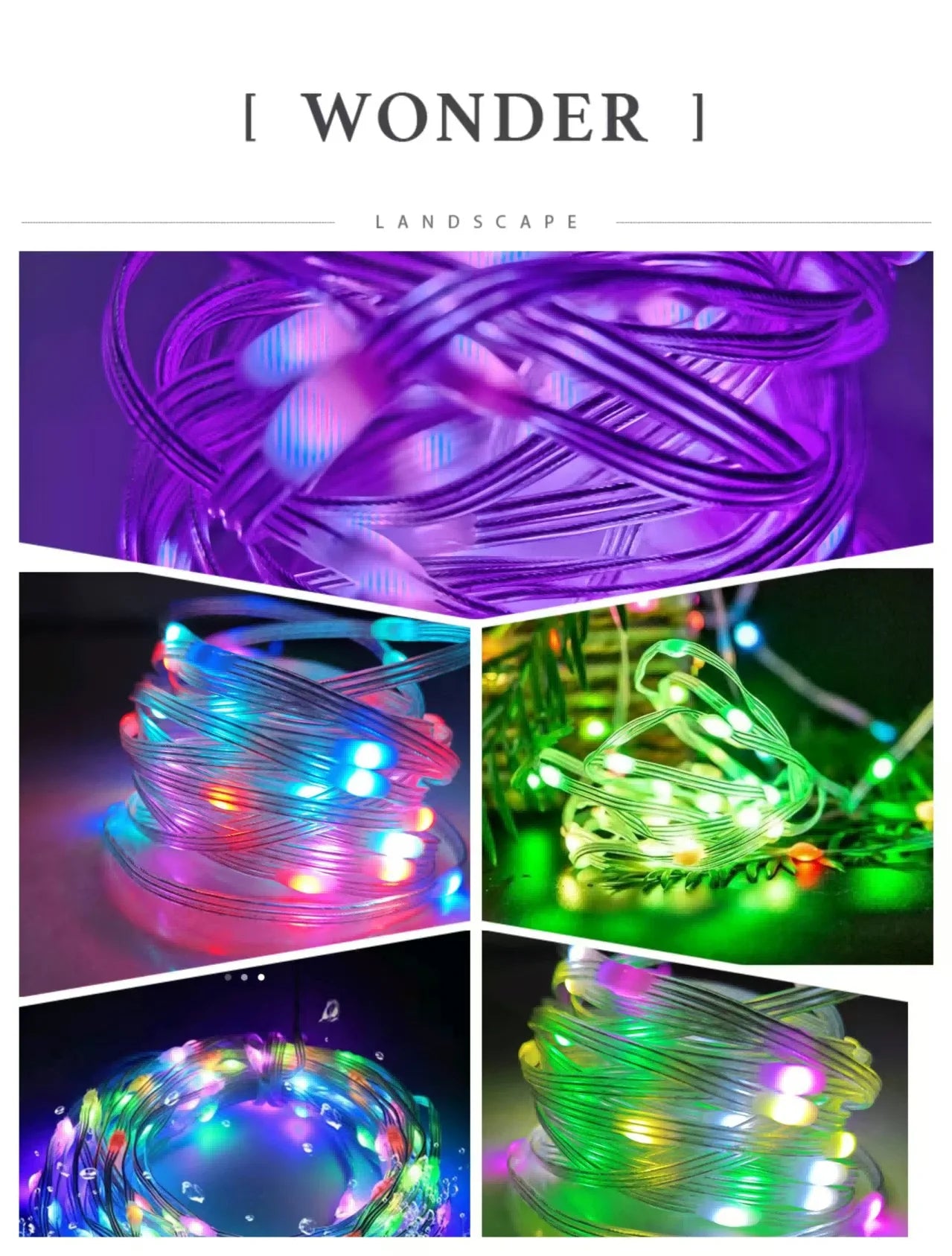 HZZKZZ WS2812B LED Lichterkette - Länge 5–20 m USB 5 V IP65