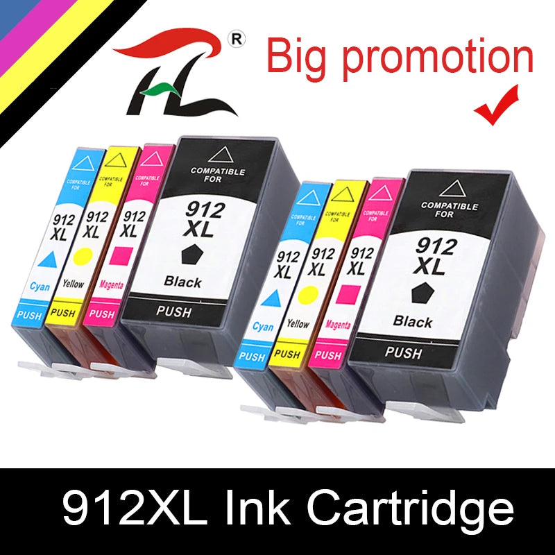 Tintenpatrone 2025: 912 XL 912XL 917XL Ink Cartridge Premium Color Compatible - Printer Ink Cartridge HP OfficeJet 8010 8012 8015 8020 8025 Collection