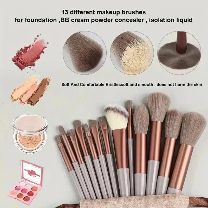 Makeup brush set soft fluffy professional cosmetic tool