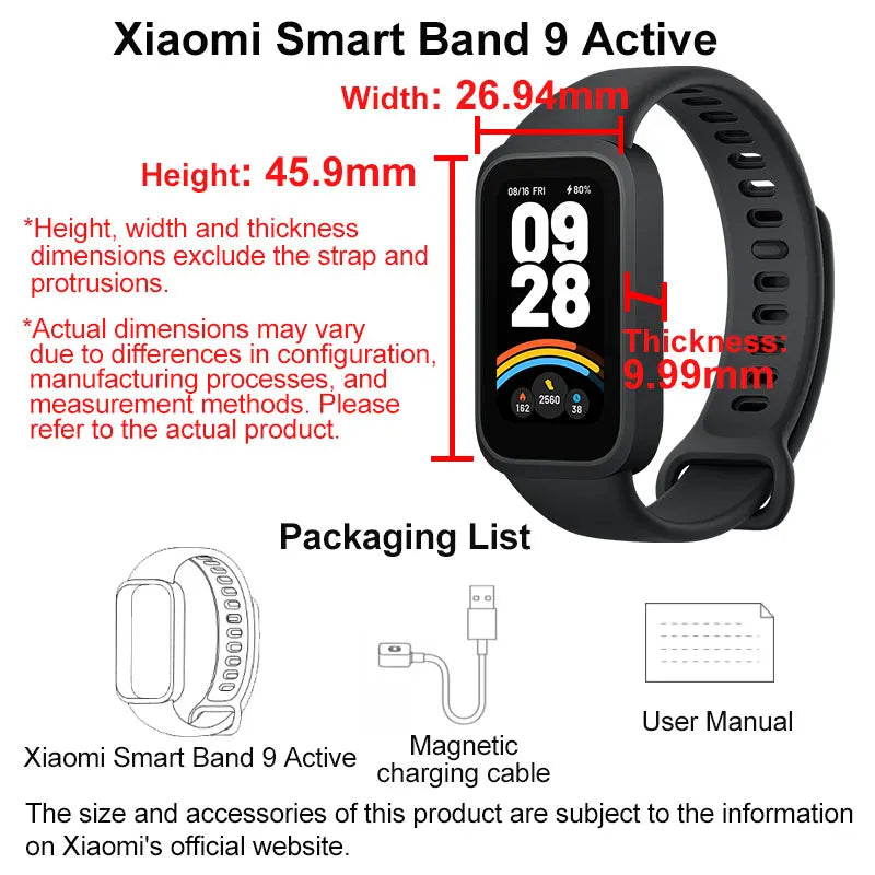 Xiaomi Mi Band 9 Active Smart Armband