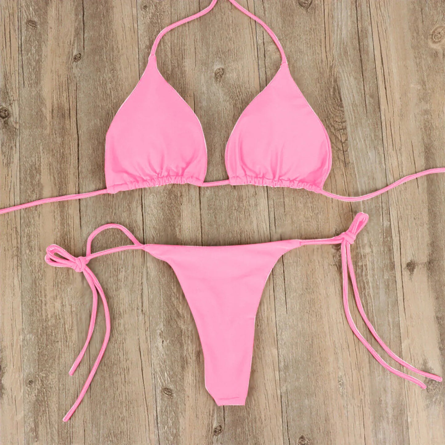 Brazilian Bikini Set 2025 - Zweiteiliger Sommer Bikini mit String-Höschen
