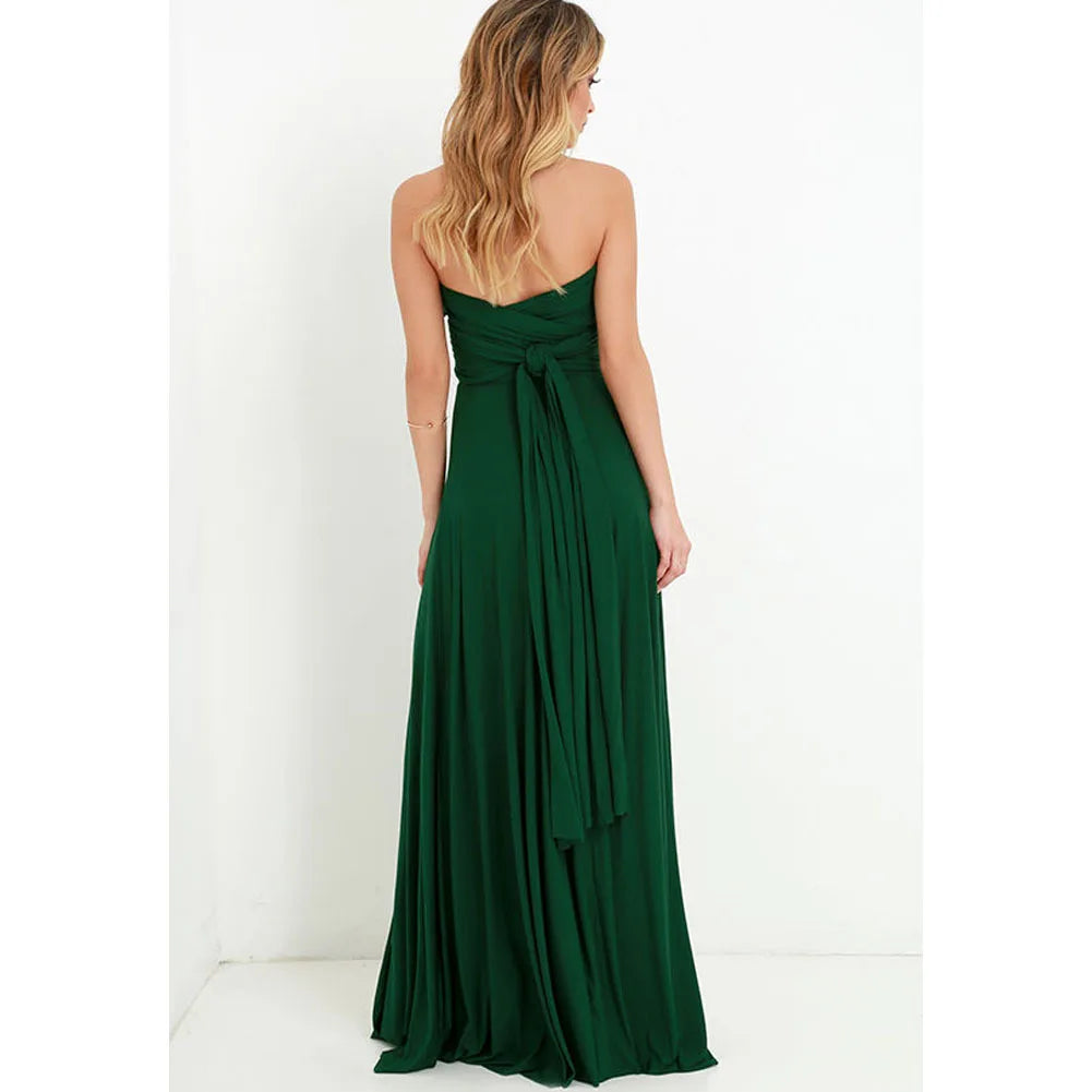 Sexy Women Boho Maxi Club Dress Red Bandage Long Dress Party Multiway Bridesmaids Convertible Infinity Robe Longue Femme