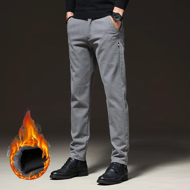 Pantaloni CN Warmfleece - Talie elastică din bumbac, model standard