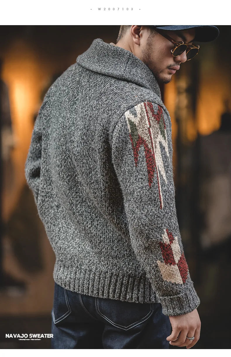 MADEN TW200 V-Neck Cardigan - Größe Oversized, Acryl