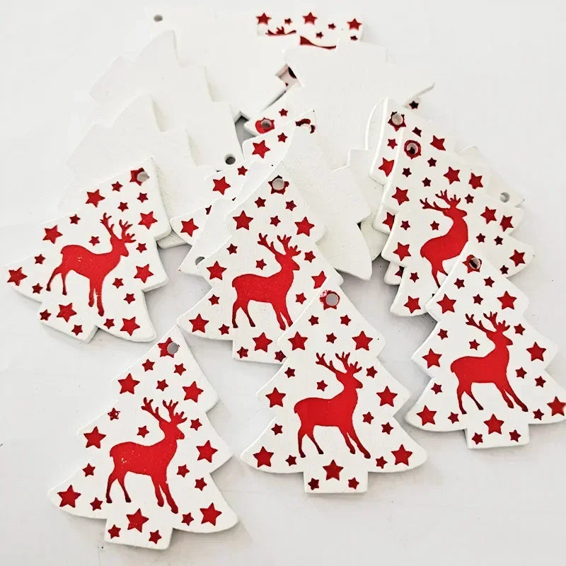 HighConcerned Mini Holzdeko - Unbehandeltes Holz, 4x5 cm, 10 Stück