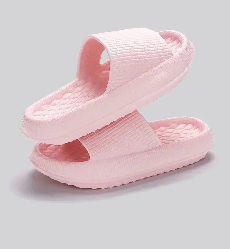 Frauen Dick Plattform Cloud Hausschuhe EVA Weich Sohle Kissen Slides Sommer Strand Flip Flops Frauen Rutschfest Badezimmer Heim Hausschuhe